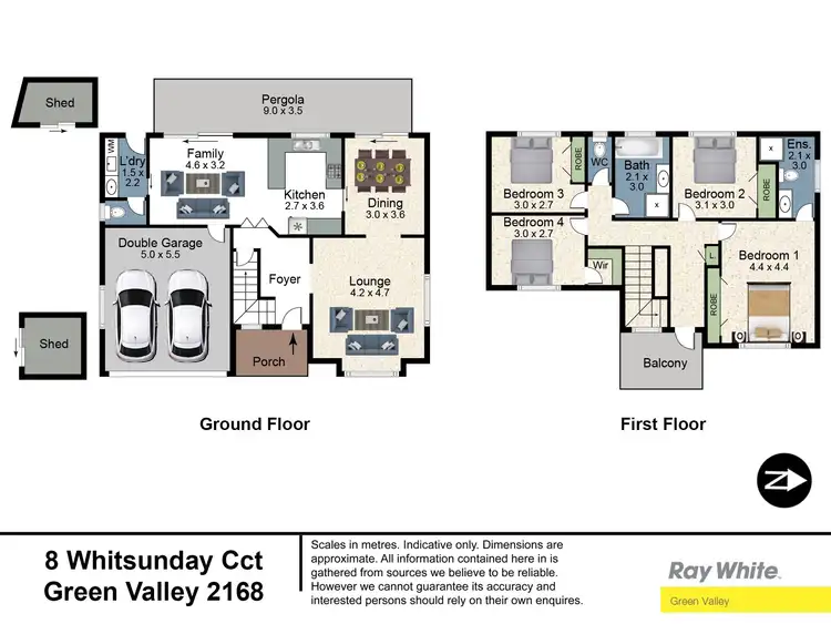 Floorplan of Homely house listing, 8 Whitsunday Circuit, Green Valley NSW 2168