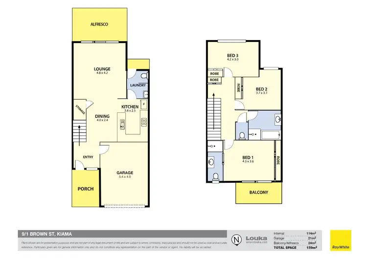 Floorplan of Homely unit listing, 9/1 Brown Street, Kiama NSW 2533
