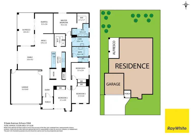 Floorplan of Homely house listing, 9 Gaze Avenue, Echuca VIC 3564