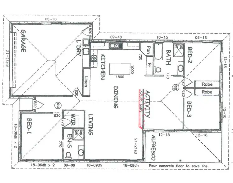 Floorplan of Homely house listing, 3 Gill Place, Kalkie QLD 4670