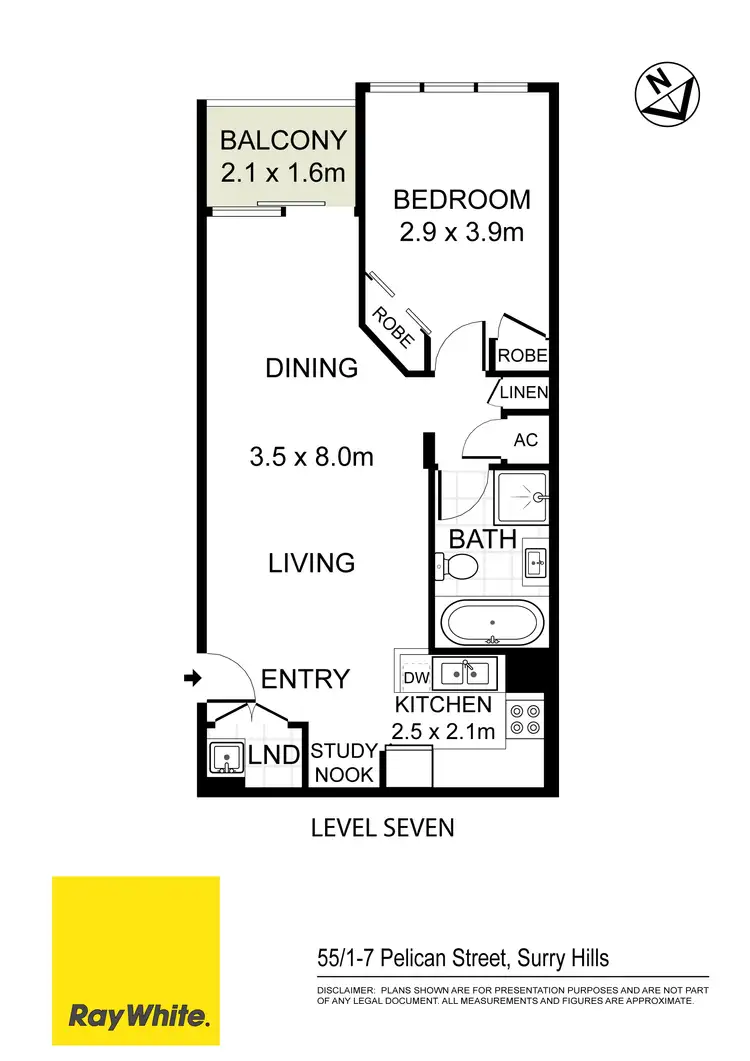 Floorplan of Homely apartment listing, 55/1-7 Pelican Street, Surry Hills NSW 2010