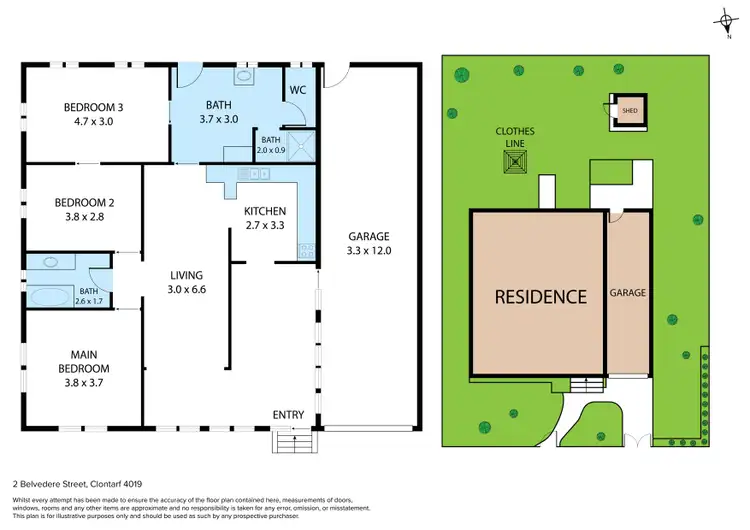Floorplan of Homely house listing, 2 Belvedere Street, Clontarf QLD 4019
