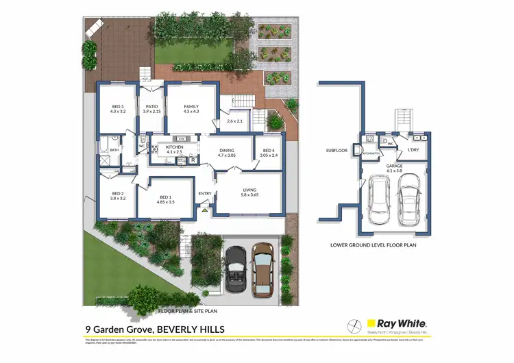 Floorplan of Homely house listing, 9 Garden Grove, Beverly Hills NSW 2209