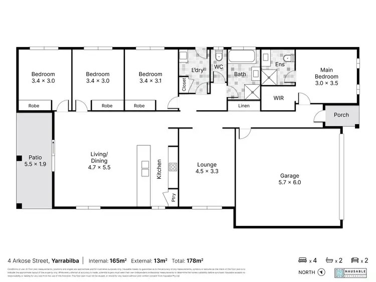 Floorplan of Homely house listing, 4 Arkose Street, Yarrabilba QLD 4207