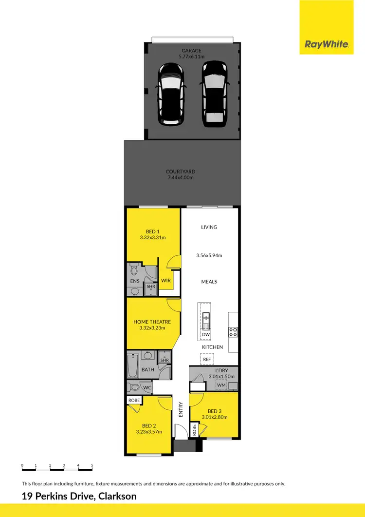 Floorplan of Homely house listing, 19 Perkins Drive, Clarkson WA 6030