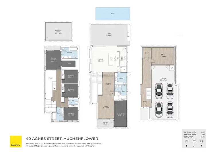 Floorplan of Homely house listing, 40 Agnes Street, Auchenflower QLD 4066