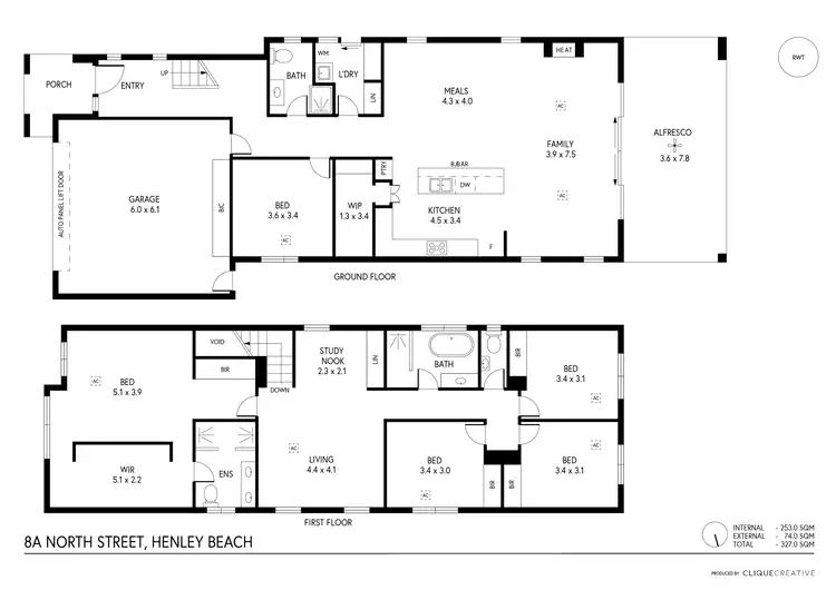 Floorplan of Homely house listing, 8A North Street, Henley Beach SA 5022
