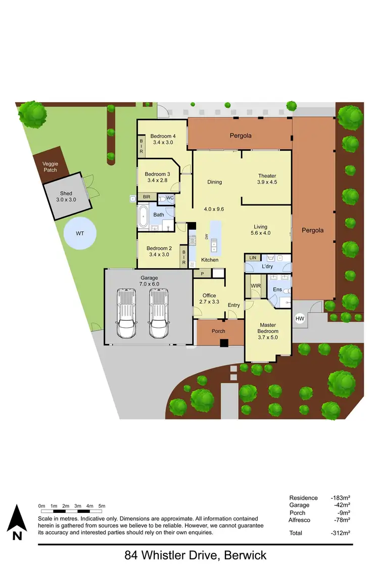 Floorplan of Homely house listing, 84 Whistler Drive, Berwick VIC 3806