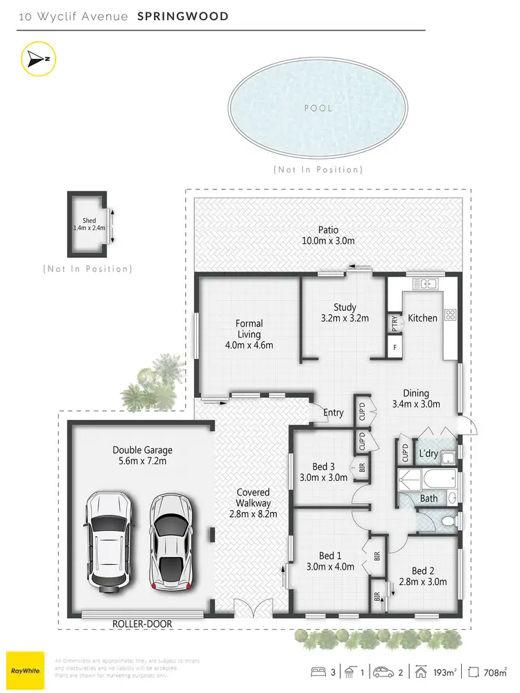 Floorplan of Homely house listing, 10 Wyclif Avenue, Springwood QLD 4127