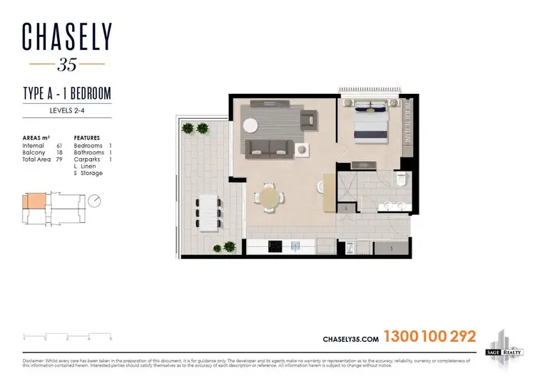 Floorplan of Homely apartment listing, 5/35 Chasely Street, Auchenflower QLD 4066