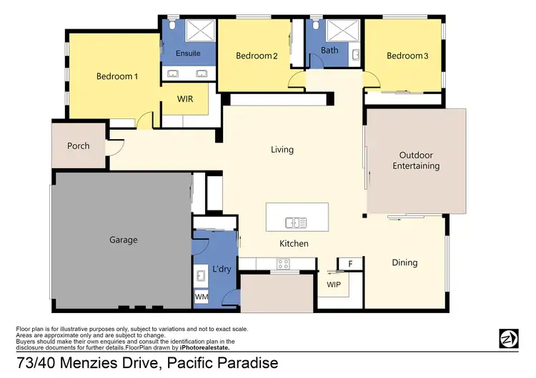 Floorplan of Homely house listing, 73/40 Menzies Drive, Pacific Paradise QLD 4564
