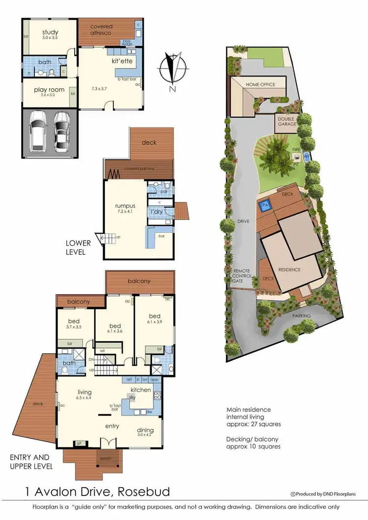 Floorplan of Homely house listing, 1 Avalon Drive, Rosebud VIC 3939