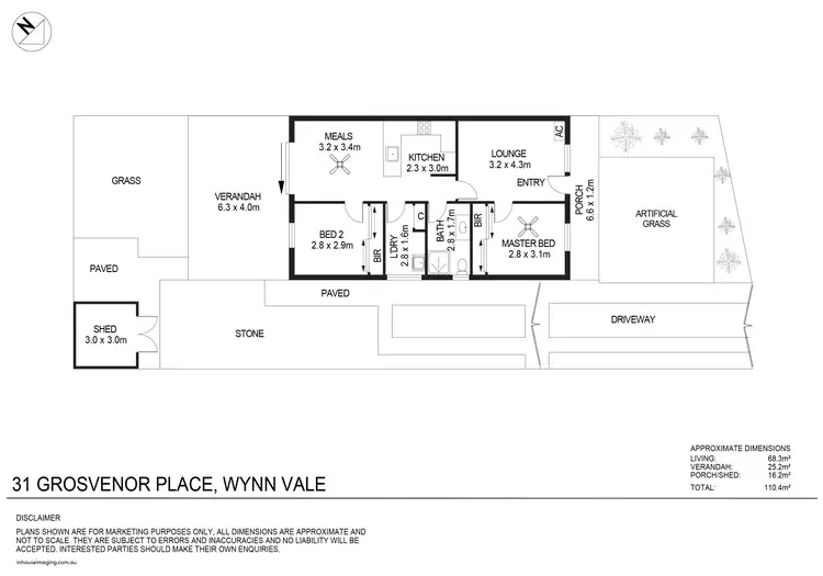Floorplan of Homely house listing, 31 Grosvenor Place, Wynn Vale SA 5127