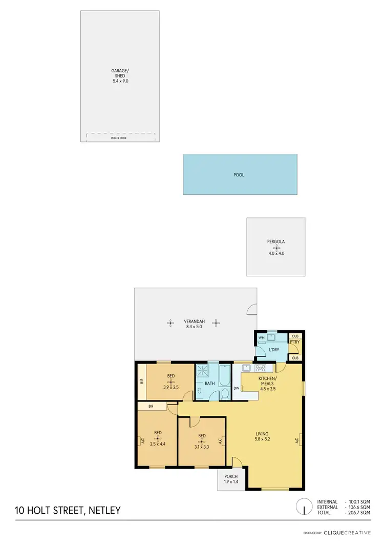 Floorplan of Homely house listing, 10 Holt Street, Netley SA 5037
