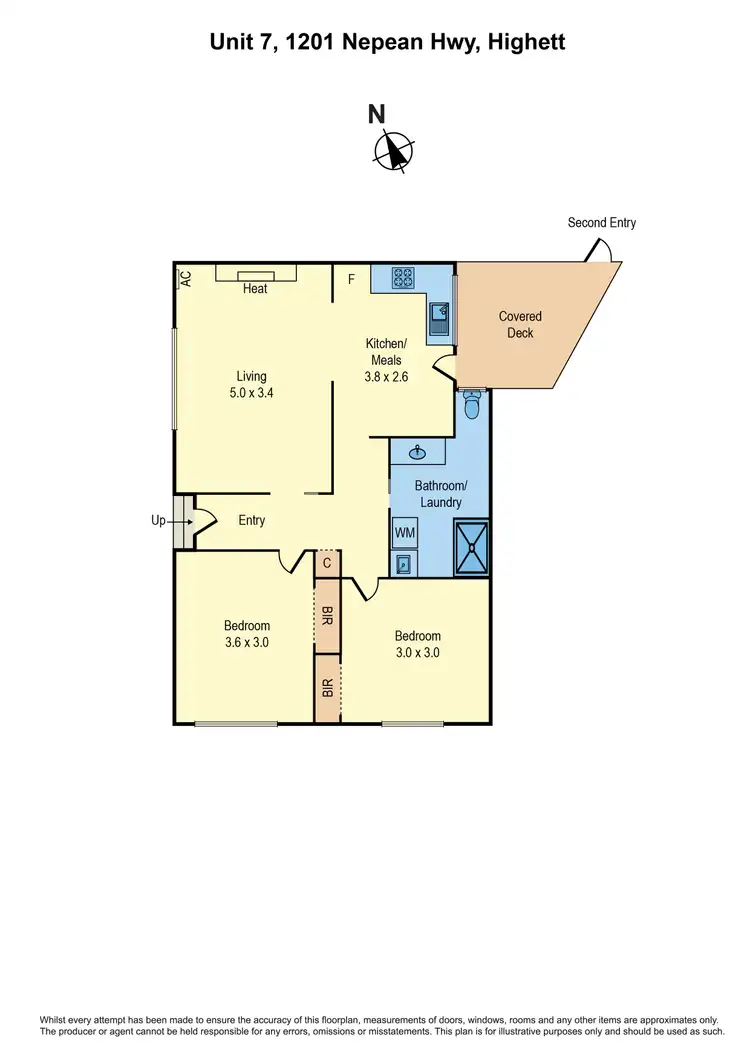 Floorplan of Homely unit listing, 7/1201 Nepean Highway, Highett VIC 3190