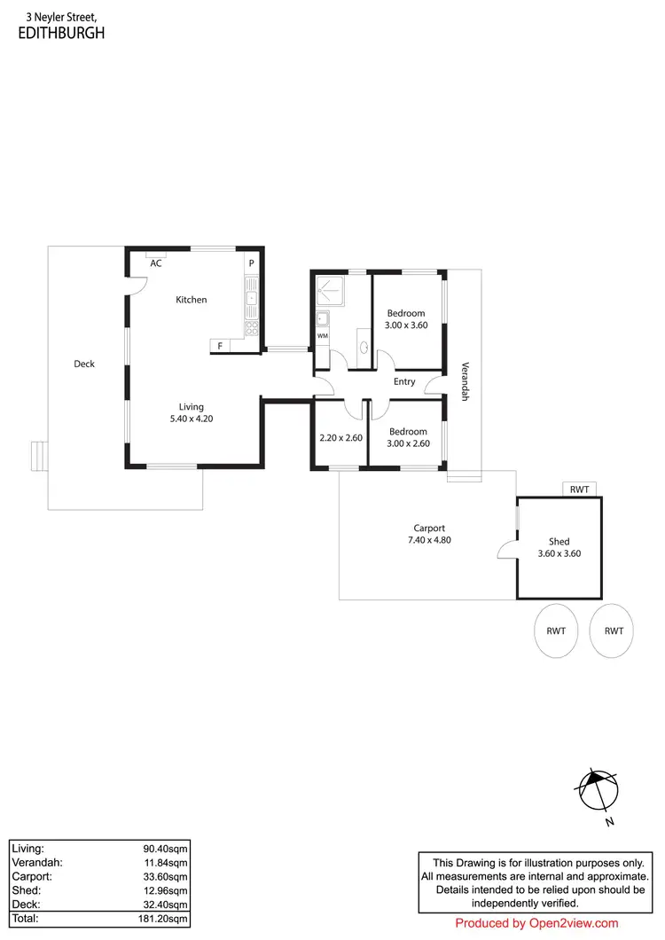 Floorplan of Homely house listing, 3 Neyler Street, Edithburgh SA 5583