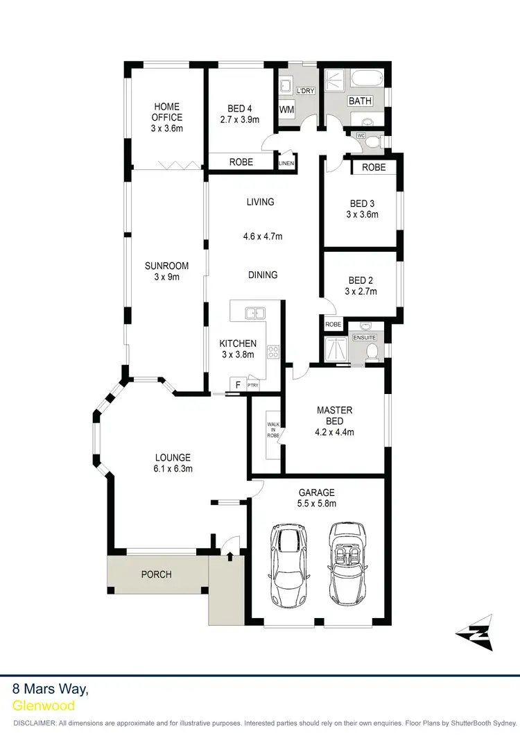 Floorplan of Homely house listing, 8 Mars Way, Glenwood NSW 2768