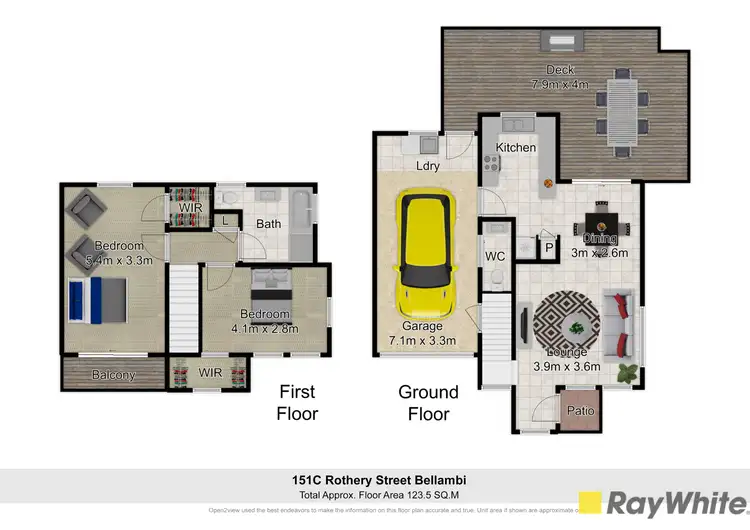 Floorplan of Homely townhouse listing, 151C Rothery Street, Bellambi NSW 2518
