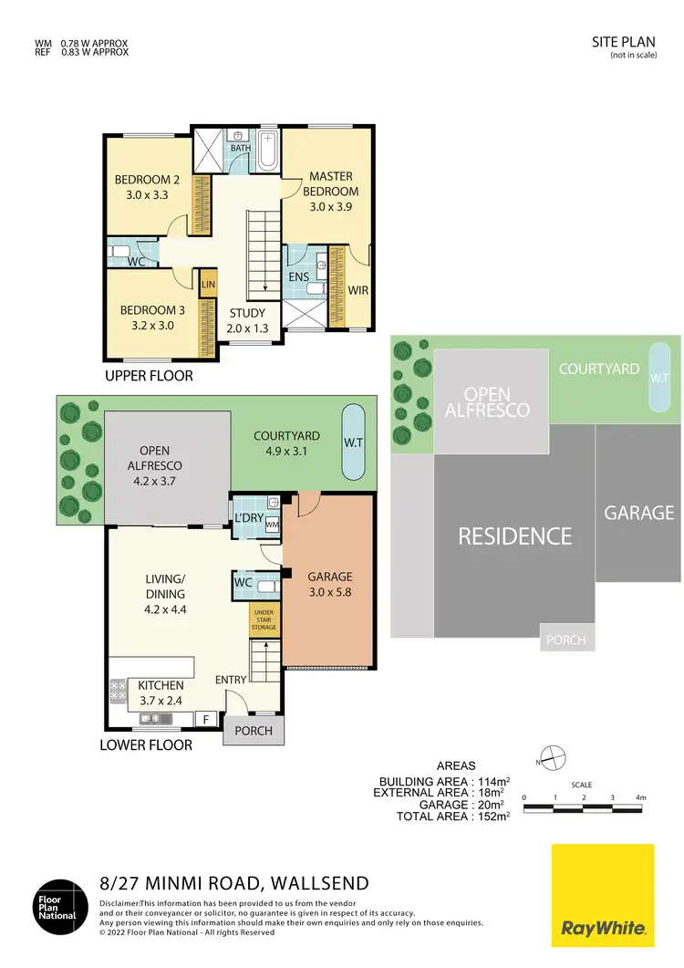 Floorplan of Homely townhouse listing, 8/27 Minmi Road, Wallsend NSW 2287