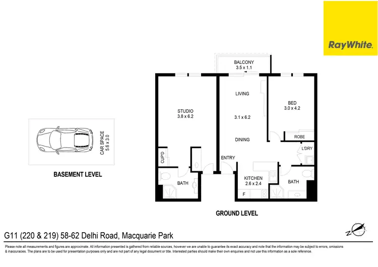 Floorplan of Homely unit listing, 219 & 220/58-62 Delhi Road, Macquarie Park NSW 2113