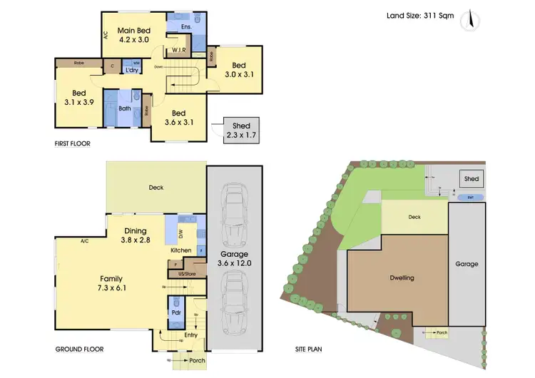 Floorplan of Homely house listing, 17 Harmony Drive, Diamond Creek VIC 3089
