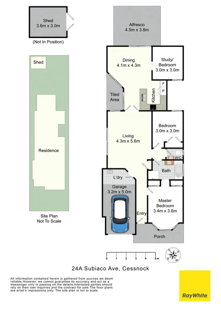 Floorplan of Homely house listing, 24A Subiaco Avenue, Cessnock NSW 2325