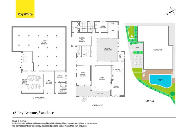 Floorplan of Homely house listing, 1A Ray Avenue, Vaucluse NSW 2030