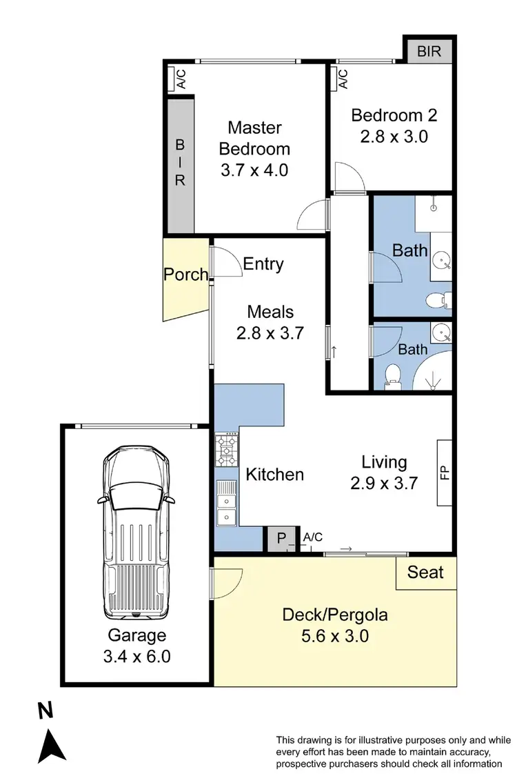Floorplan of Homely unit listing, 2/245 Williamsons Road, Templestowe VIC 3106
