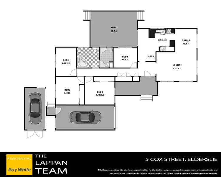 Floorplan of Homely house listing, 5 Cox Street, Elderslie NSW 2570