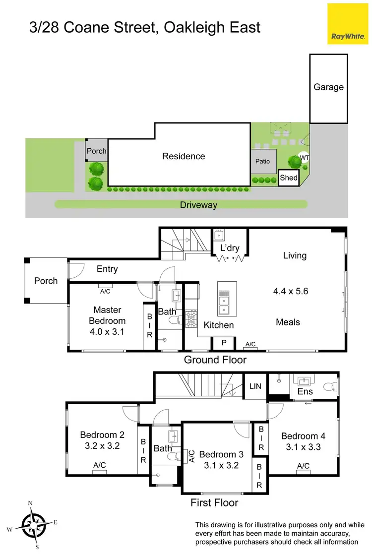 Floorplan of Homely townhouse listing, 3/28 Coane Street, Oakleigh East VIC 3166