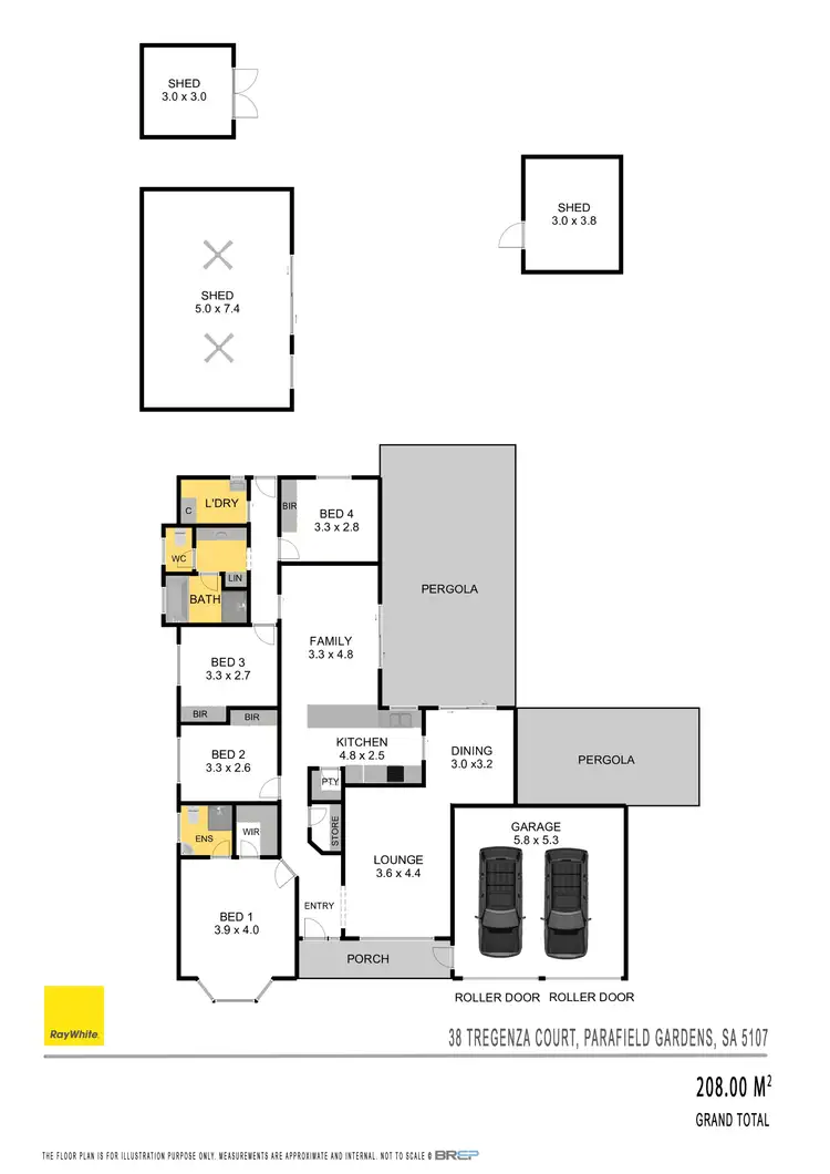 Floorplan of Homely house listing, 38 Tregenza Court, Parafield Gardens SA 5107