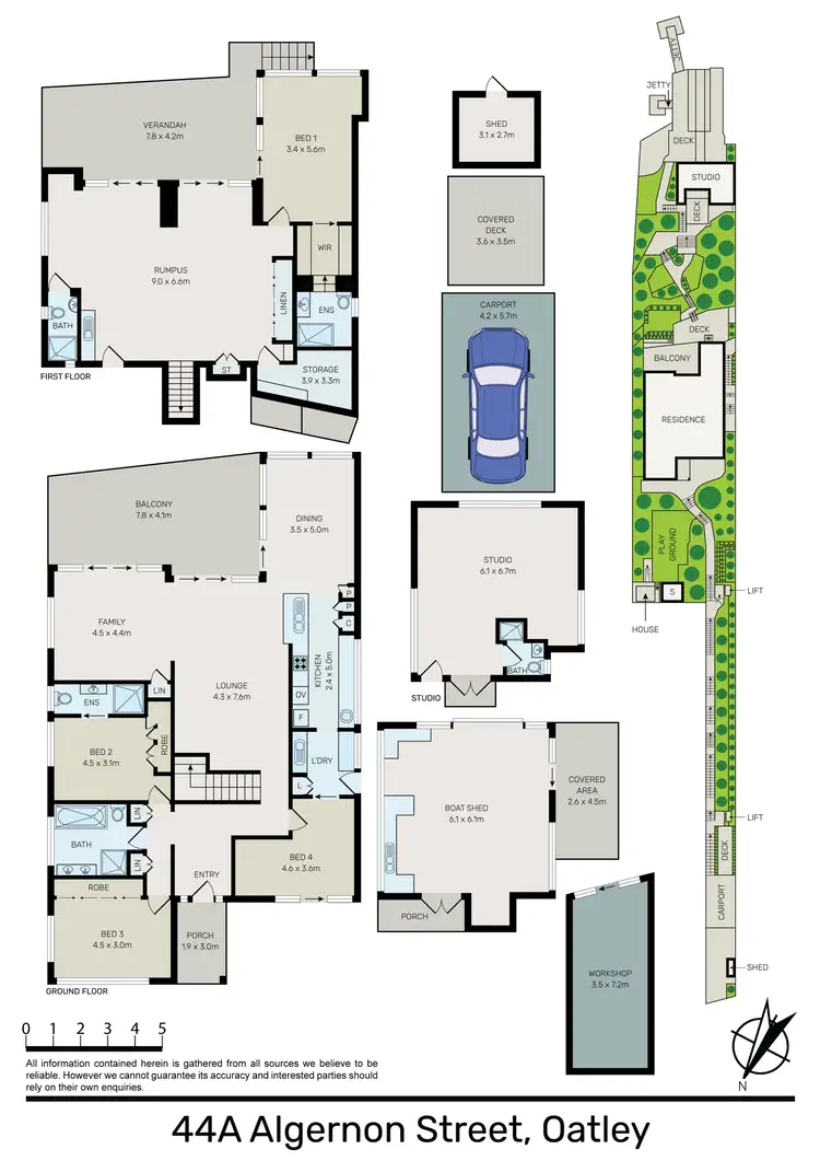 Floorplan of Homely house listing, 44A Algernon Street, Oatley NSW 2223