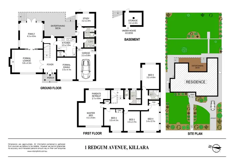 Floorplan of Homely house listing, 1 Redgum Avenue, Killara NSW 2071