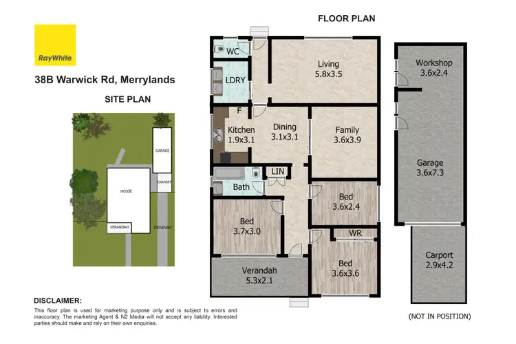 Floorplan of Homely house listing, 38B Warwick Road, Merrylands NSW 2160