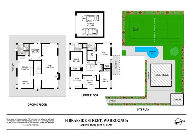 Floorplan of Homely house listing, 14 Braeside Street, Wahroonga NSW 2076