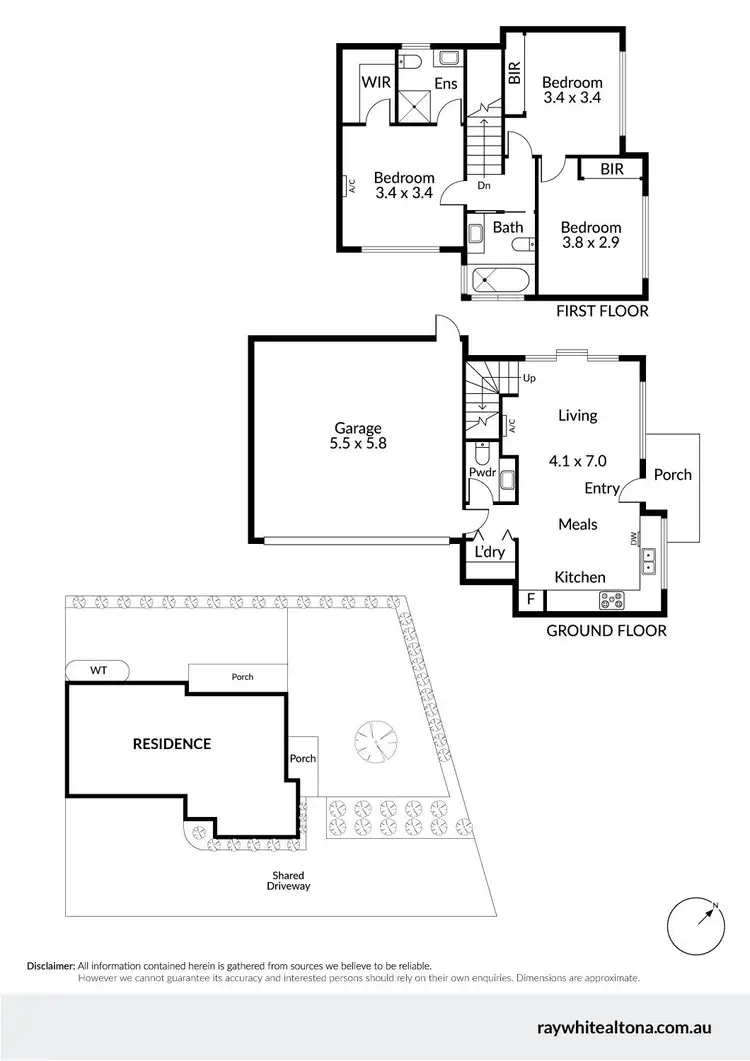 Floorplan of Homely townhouse listing, 1/39 Conifer Avenue, Brooklyn VIC 3012