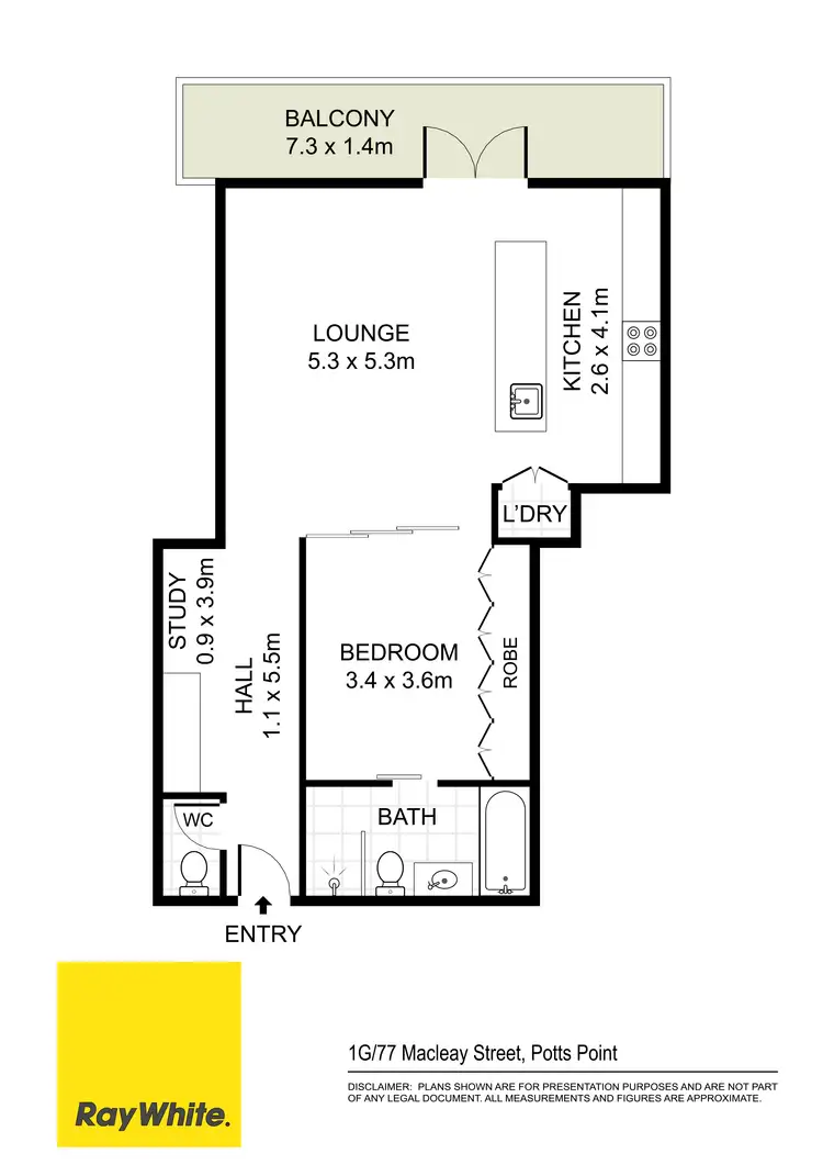 Floorplan of Homely apartment listing, 1G/77 Macleay Street, Potts Point NSW 2011