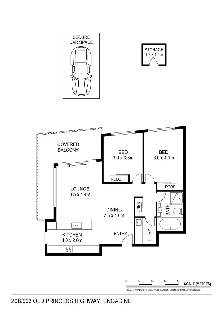 Floorplan of Homely unit listing, 20B/993 Old Princes Highway, Engadine NSW 2233
