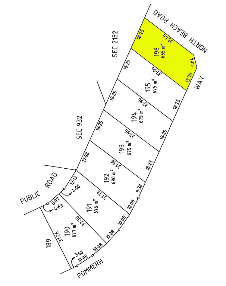 Floorplan of Homely land listing, 1 Pommern Way, Wallaroo SA 5556