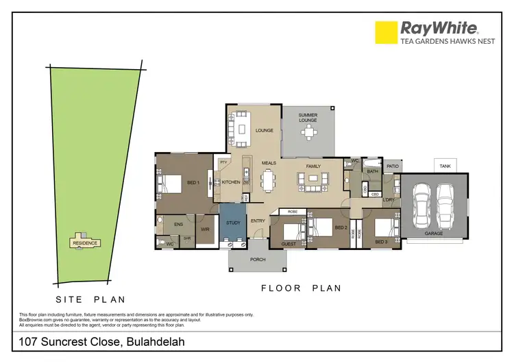 Floorplan of Homely house listing, 107 Suncrest Close, Bulahdelah NSW 2423