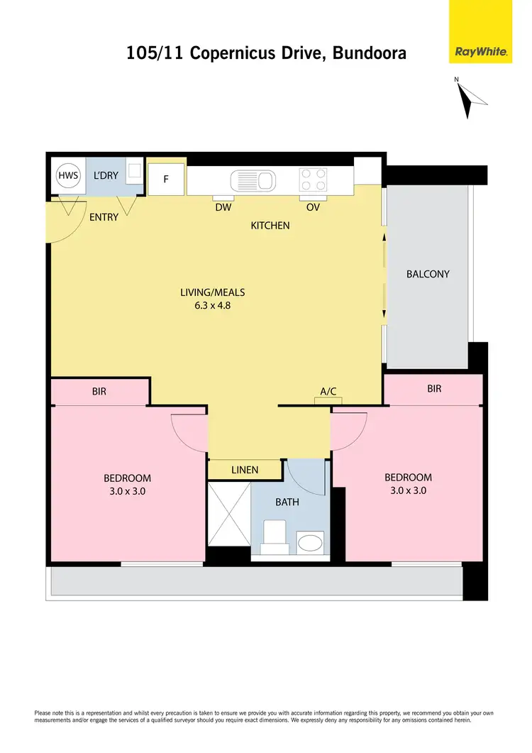 Floorplan of Homely apartment listing, 105/11 Copernicus Crescent, Bundoora VIC 3083