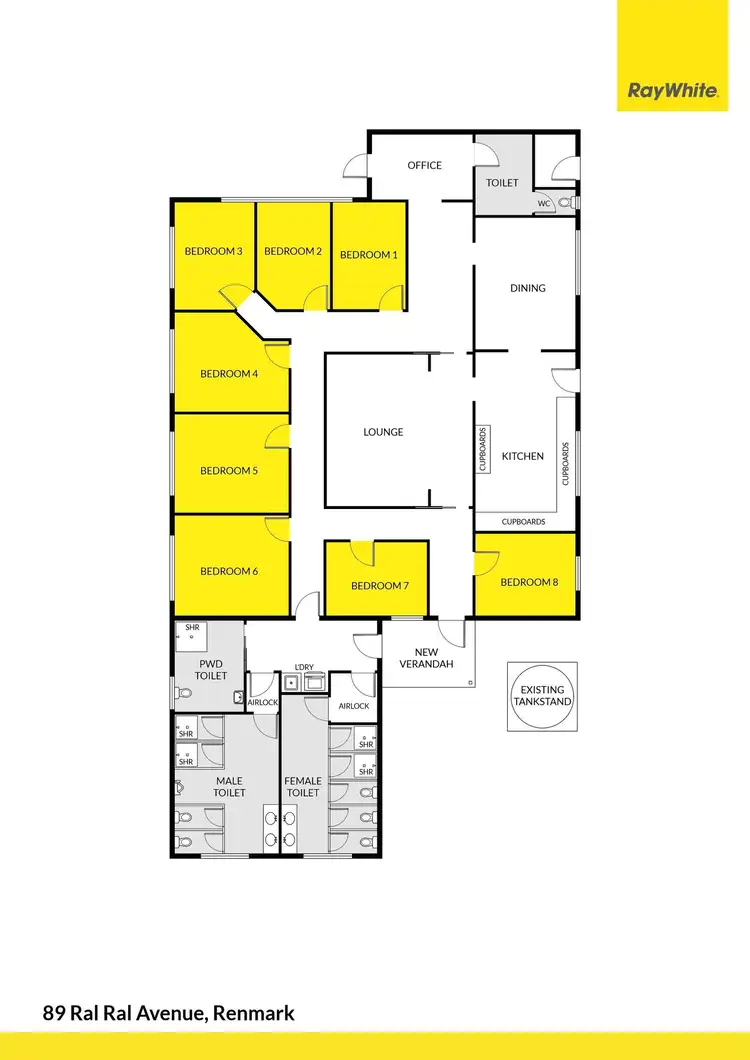 Floorplan of Homely house listing, 89 Ral Ral Avenue, Renmark SA 5341