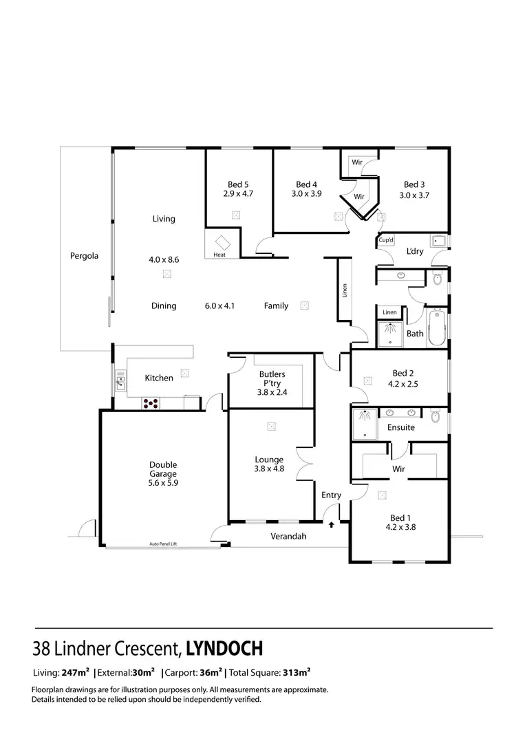 Floorplan of Homely house listing, 38 Lindner Crescent, Lyndoch SA 5351