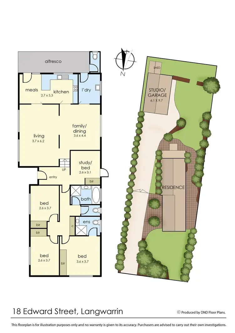 Floorplan of Homely house listing, 18 Edward Street, Langwarrin VIC 3910