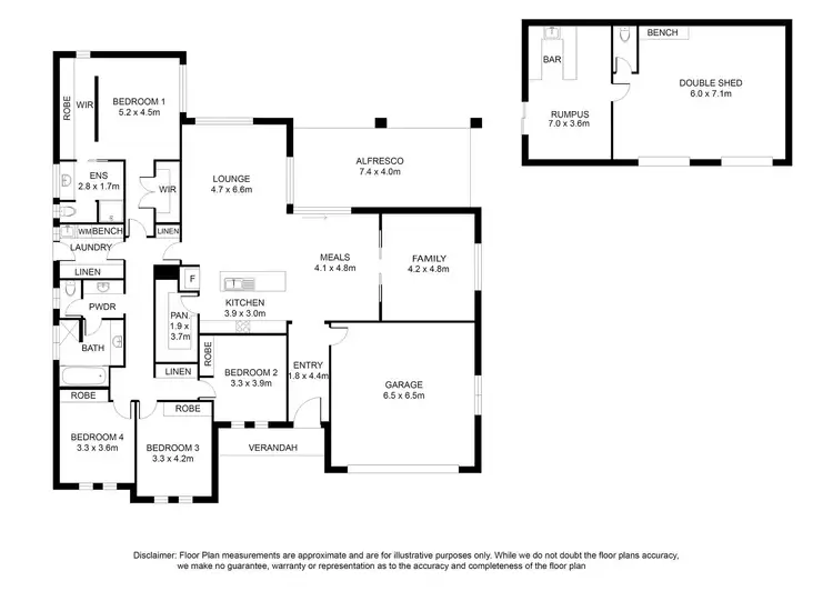 Floorplan of Homely house listing, 39 Collins Drive, Suttontown SA 5291
