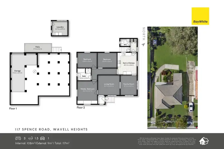 Floorplan of Homely house listing, 117 Spence Road, Wavell Heights QLD 4012