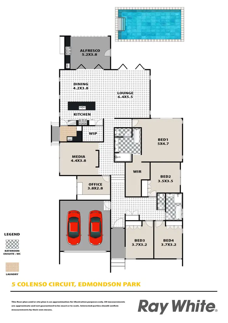 Floorplan of Homely house listing, 5 Colenso Circuit, Edmondson Park NSW 2174