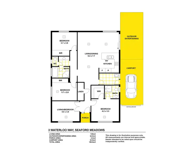 Floorplan of Homely house listing, 3 Waterloo Way, Seaford Meadows SA 5169