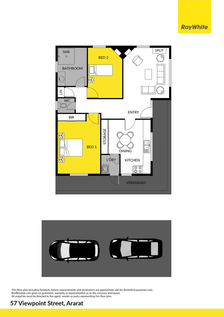 Floorplan of Homely house listing, 57 Viewpoint Street, Ararat VIC 3377