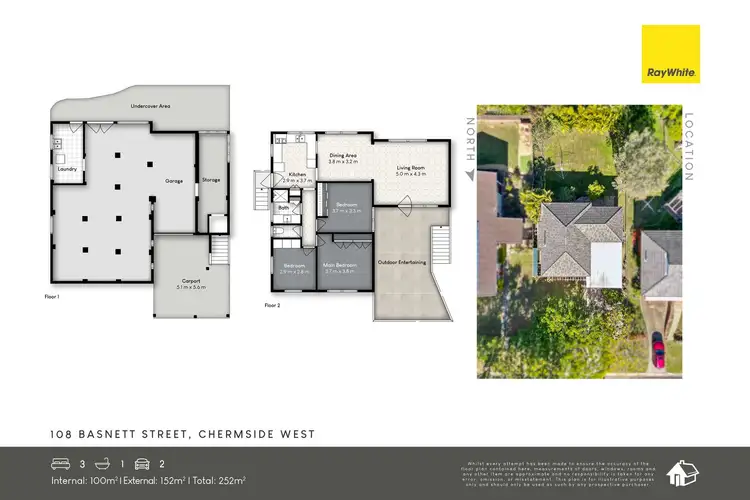 Floorplan of Homely house listing, 108 Basnett Street, Chermside West QLD 4032